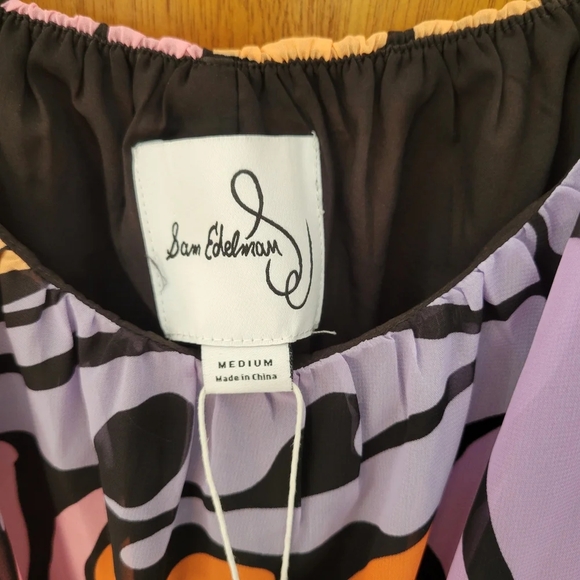 Sam Edelman Butterfly Print Maxi Dress M NWT | Cruise Resort Evening Vacation - Picture 4 of 6